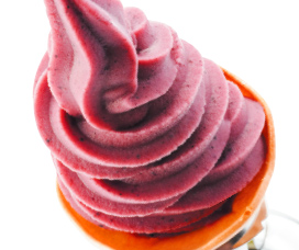 ブルーベリーソフトクリーム